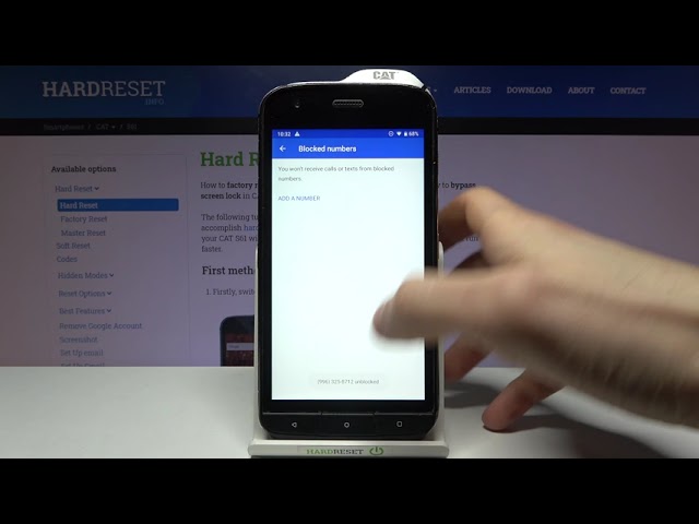 Video thumbnail for How to Block Number in CAT S61 – Create Blacklist