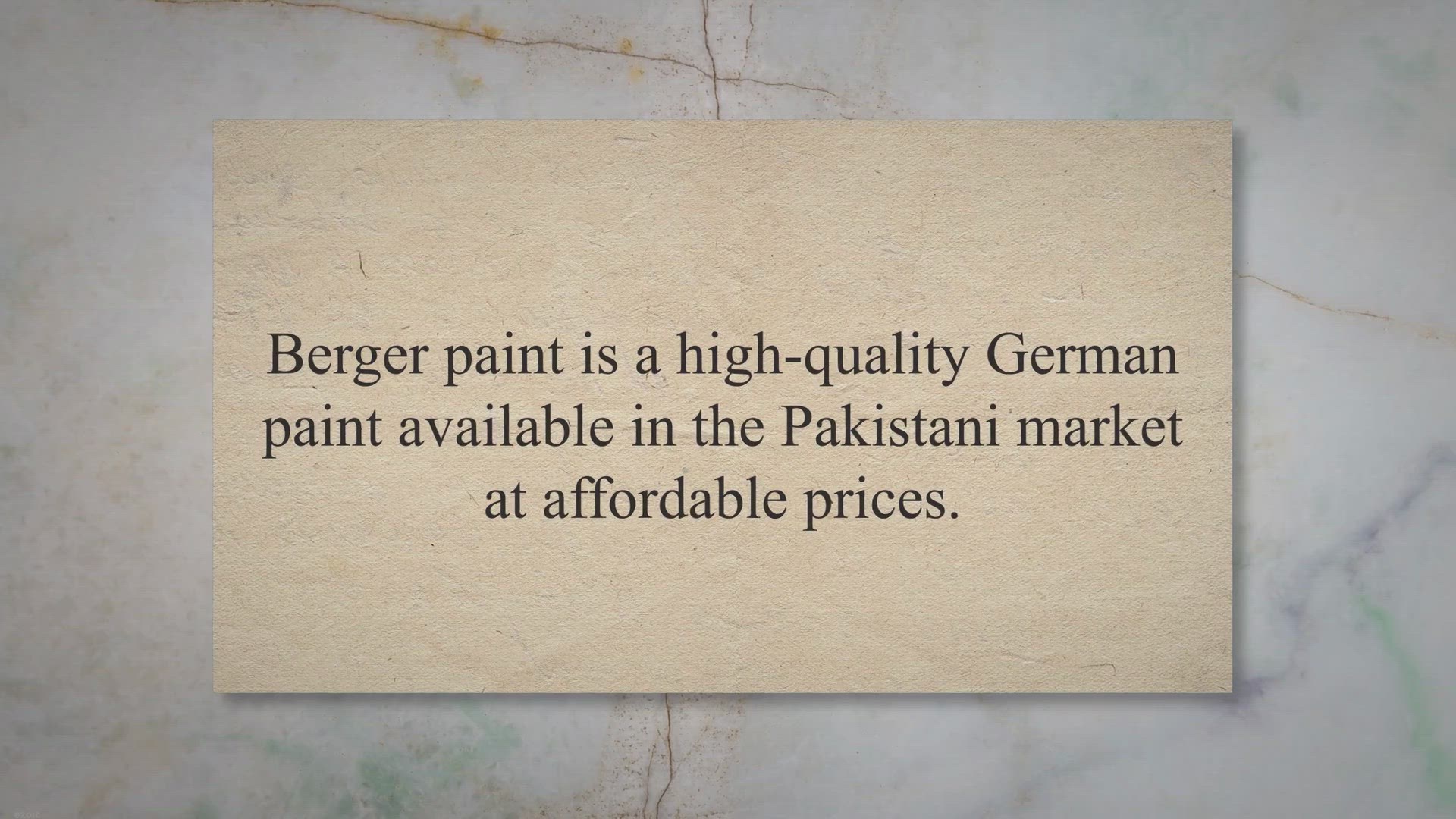 Video thumbnail for Berger Paint Prices in Pakistan July 2023