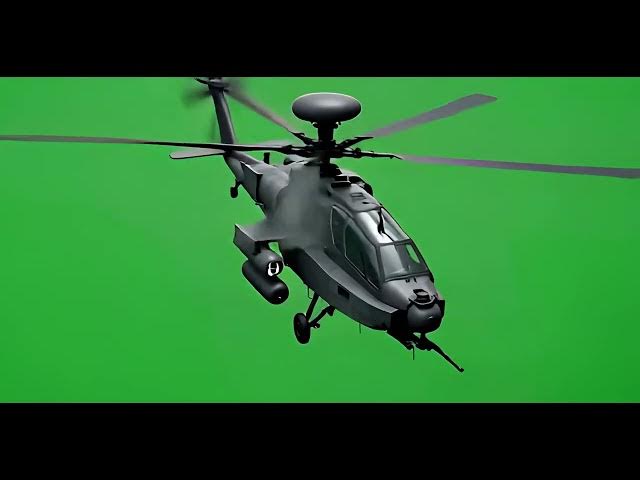 Video thumbnail for Black Hawk UH 60 Helicopter Close Up on Green Screen