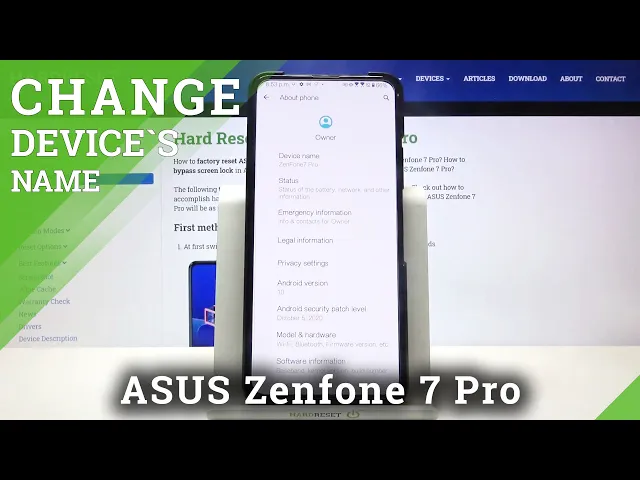 Video thumbnail for How to Rename ASUS Zenfone 7 Pro - Change Device Name