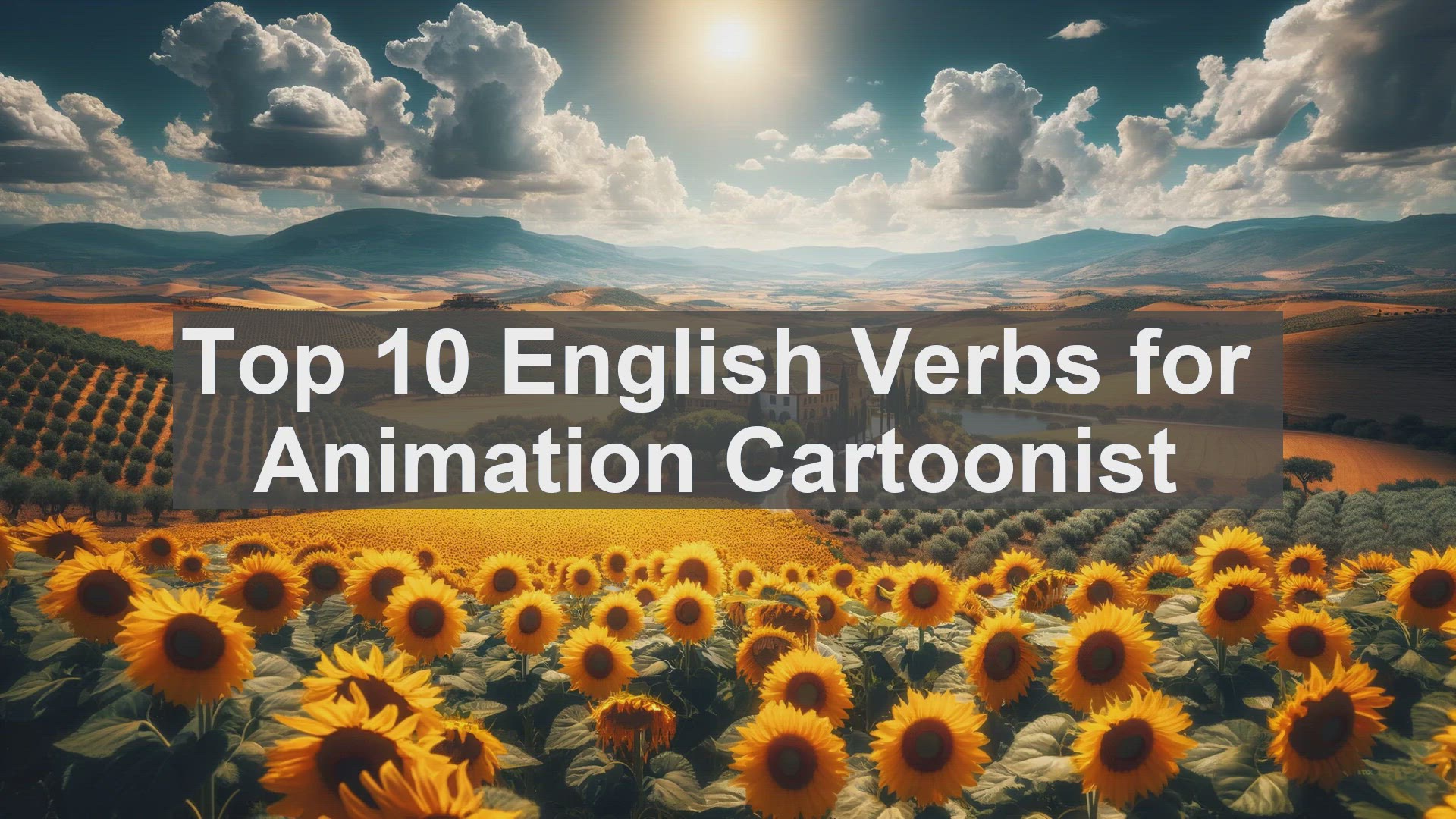 'Video thumbnail for Top 10 English Verbs for Animation Cartoonist'