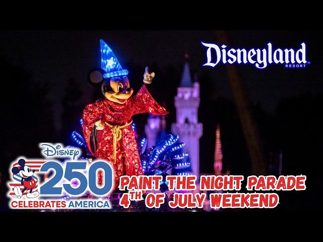 Video thumbnail for Paint the Night Parade | Disney Celebrates America 250 | Disneyland Resort 4K 🇺🇸✨🎨