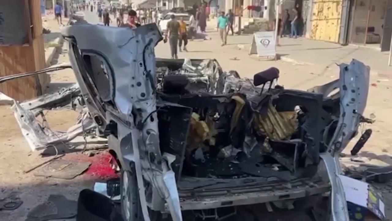 Video thumbnail for Palestine: Israeli Airstrike Kills Two in Gaza City.