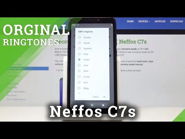 Video thumbnail for How to Change Ringtone in TP-LINK Neffos C7s - Ringtone List