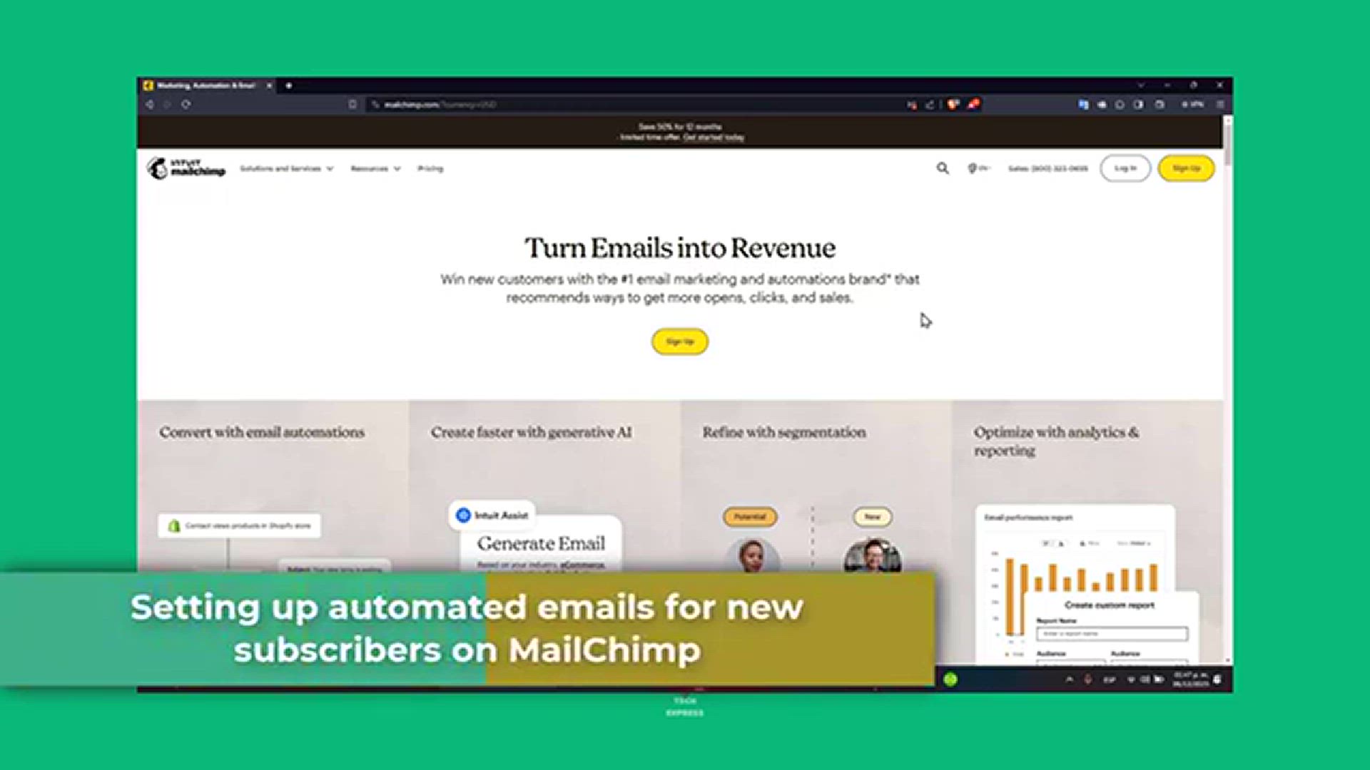 Video thumbnail for Mailchimp Automated Email To New Subscribers 2024 (Step By Step)
