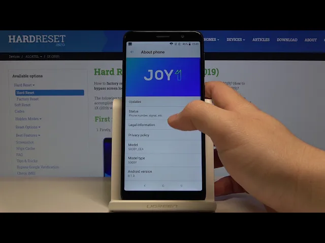Video thumbnail for ALCATEL 1X (2019) – Open Phone Specifications & Legal Information