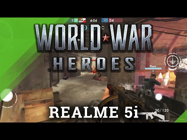 Video thumbnail for Realme 5i World War Heroes Performance Test (Screen Record) - Short Gameplay & FPS Checkup