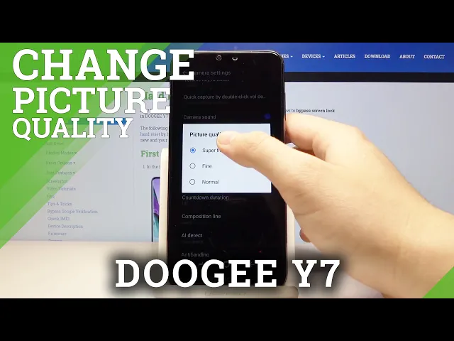 Video thumbnail for How to Adjust Camera Settings in DOOGEE  Y7 - Change Picture Quality