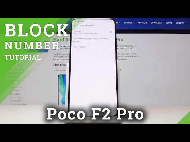 Video thumbnail for How to Block Number in XIAOMI Poco F2 Pro – Create Blacklist
