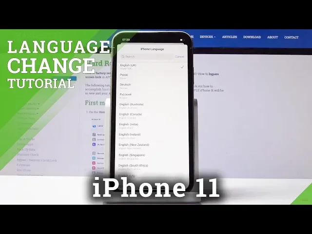Video thumbnail for How to Change Language in iPhone 11 - Language List