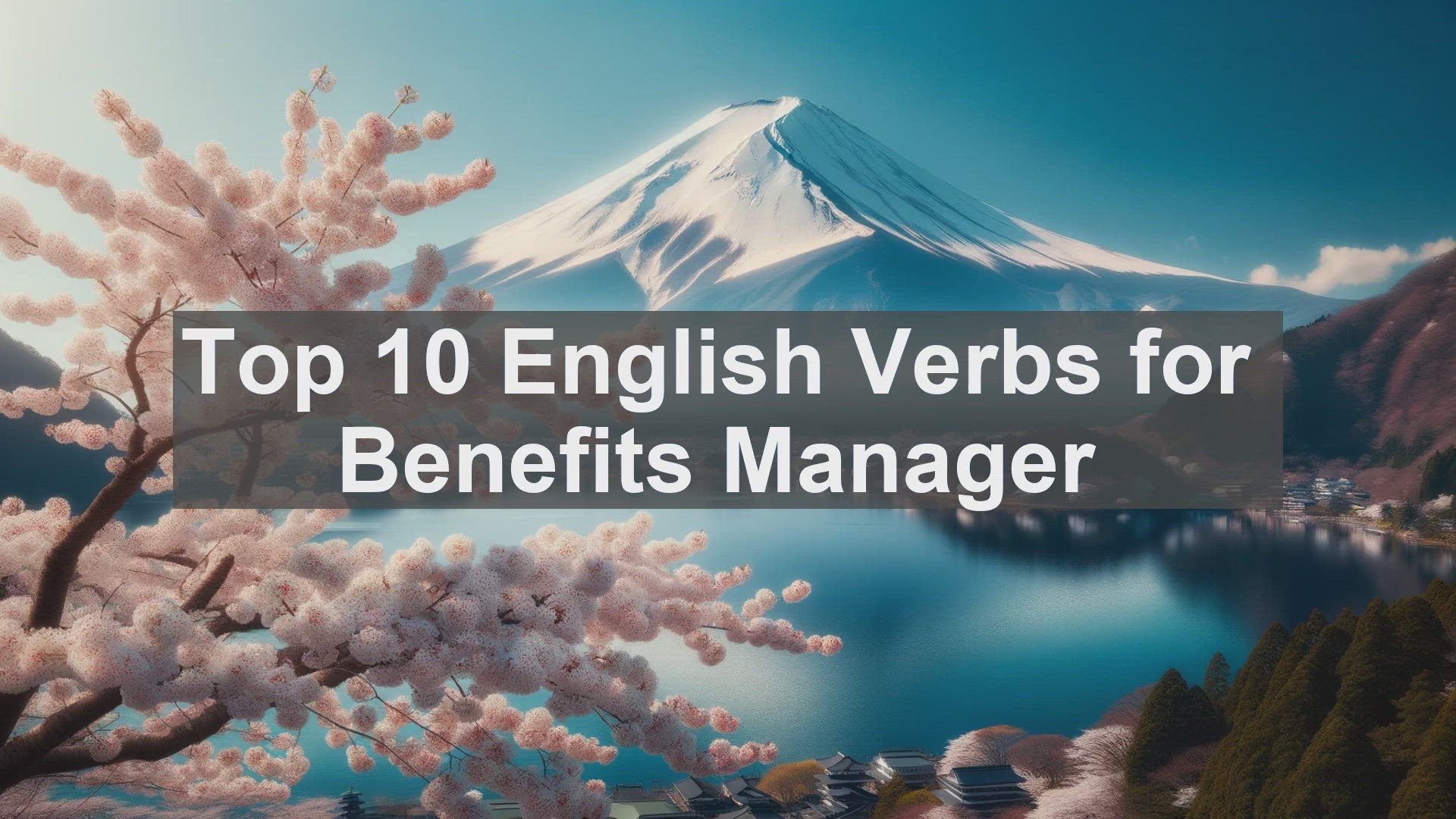 'Video thumbnail for Top 10 English Verbs for Benefits Manager'