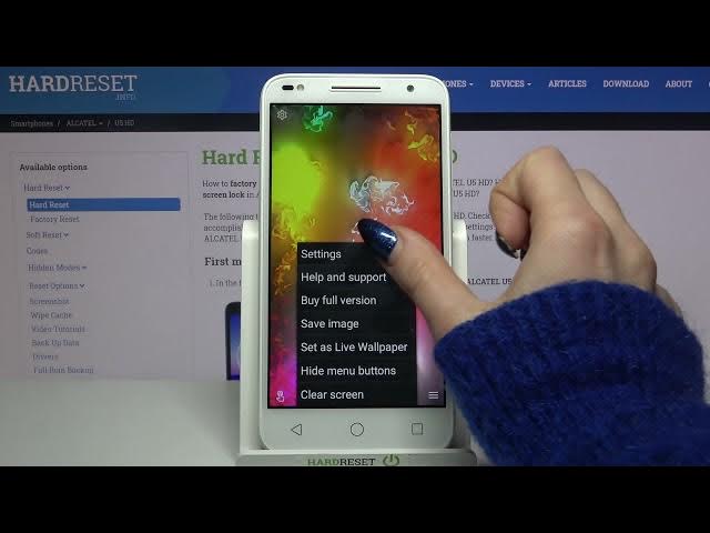 Video thumbnail for How to Apply Live Wallpaper Magic Fluid in ALCATEL U5 HD