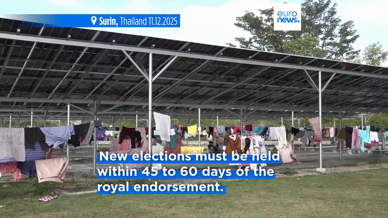Video thumbnail for Thailand dissolves parliament amid continued skirmishes with Cambodia