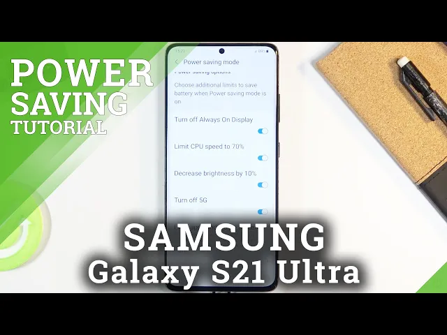 Video thumbnail for How to Activate Power Saving Mode in SAMSUNG Galaxy S21 Ultra – Extend Battery Life