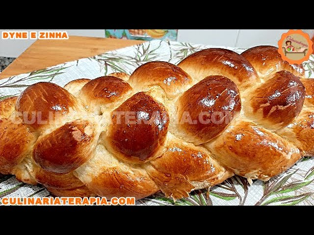 'Video thumbnail for Aprenda como fazer CHALÁ Judaica Trançada com 6 Tiras para o Shabat Rosca de Pão Algodão'