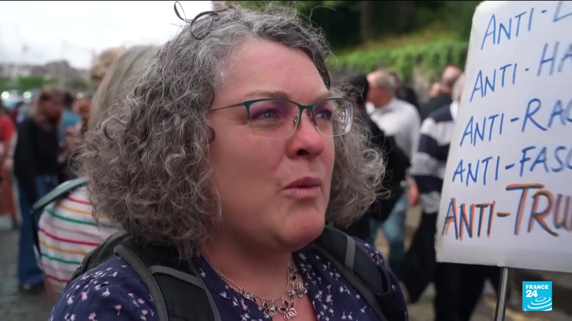 'Video thumbnail for Scotland: Protester take to the streets to decry Trump's visit'