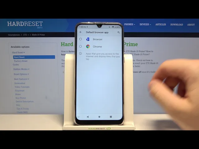 Video thumbnail for How to Set Up App as Default in ZTE Blade 10 Prime – Access Default Apps
