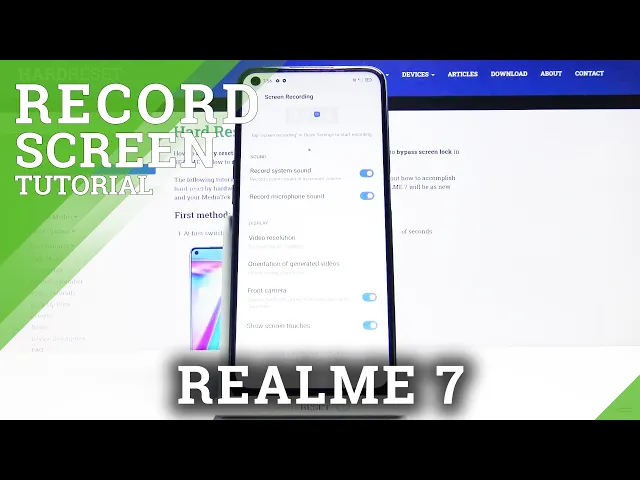 Video thumbnail for How to Record Screen in REALME 7 – Record Fleeting Content