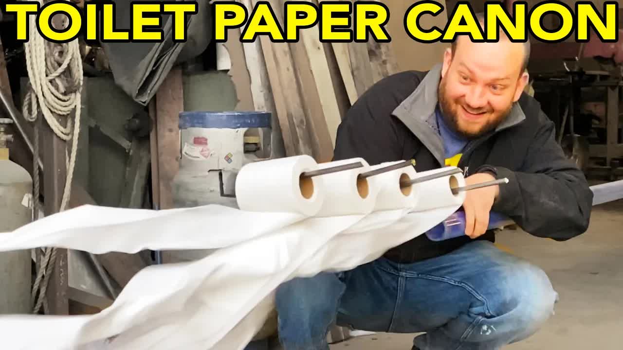 Video thumbnail for DIY Cannon: Welding Metal & Air Compressor Project