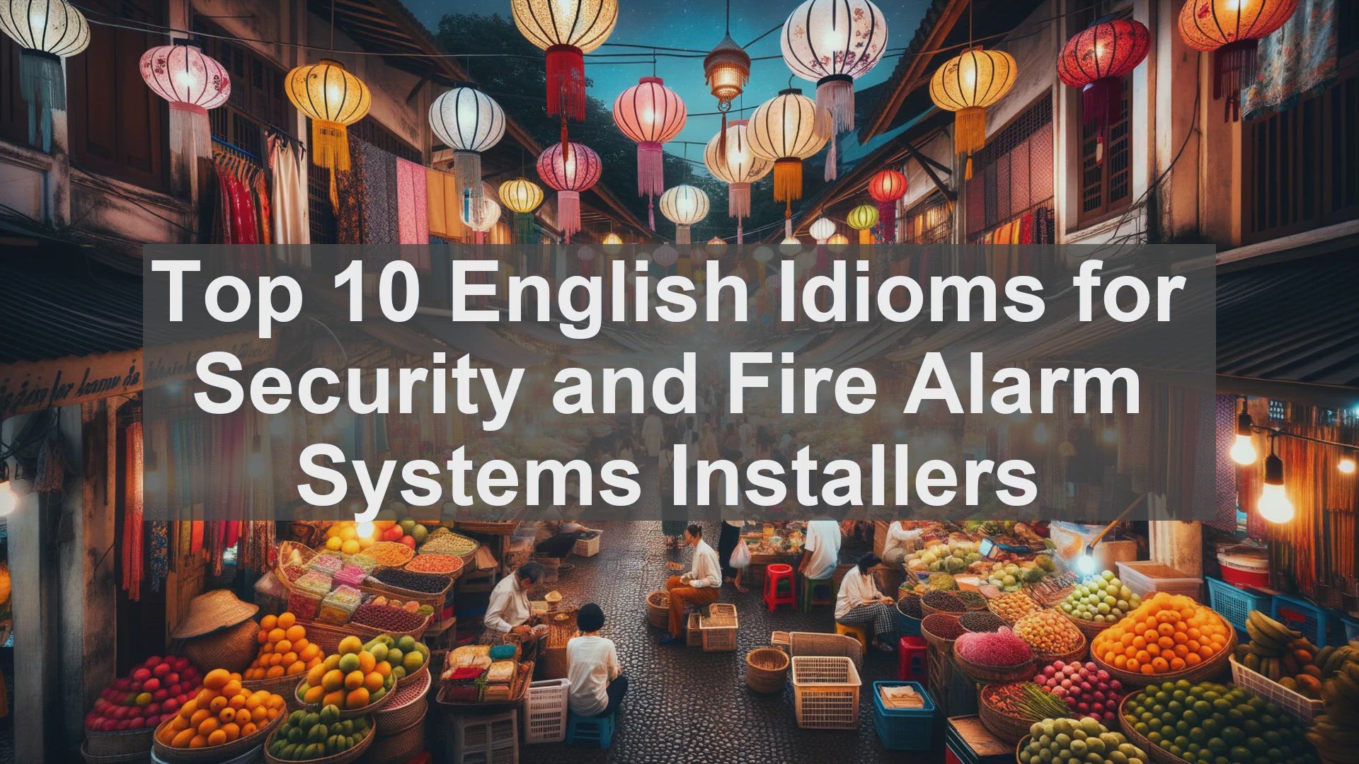 'Video thumbnail for Top 10 English Idioms for Security and Fire Alarm Systems Installers'