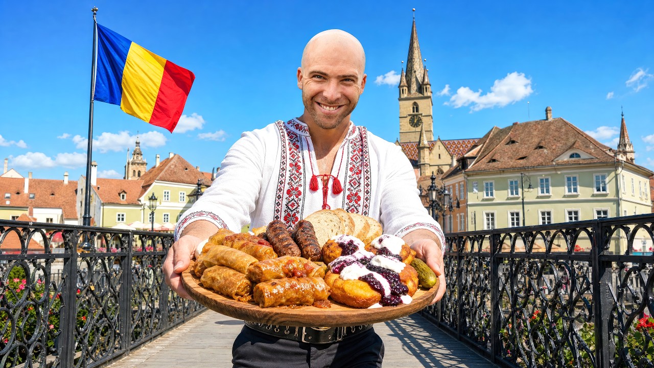 Video thumbnail for This Is How Transylvania Eats!! Ultimate Sibiu Food Tour!!