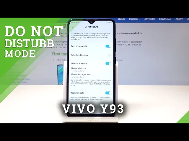 Video thumbnail for How to Enable Do Not Disturb Mode in VIVO Y93 - Mute Sounds & Vibrations