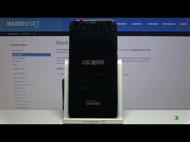 Video thumbnail for How to Hard Reset ALCATEL 1S – Factory Reset by  Settings
