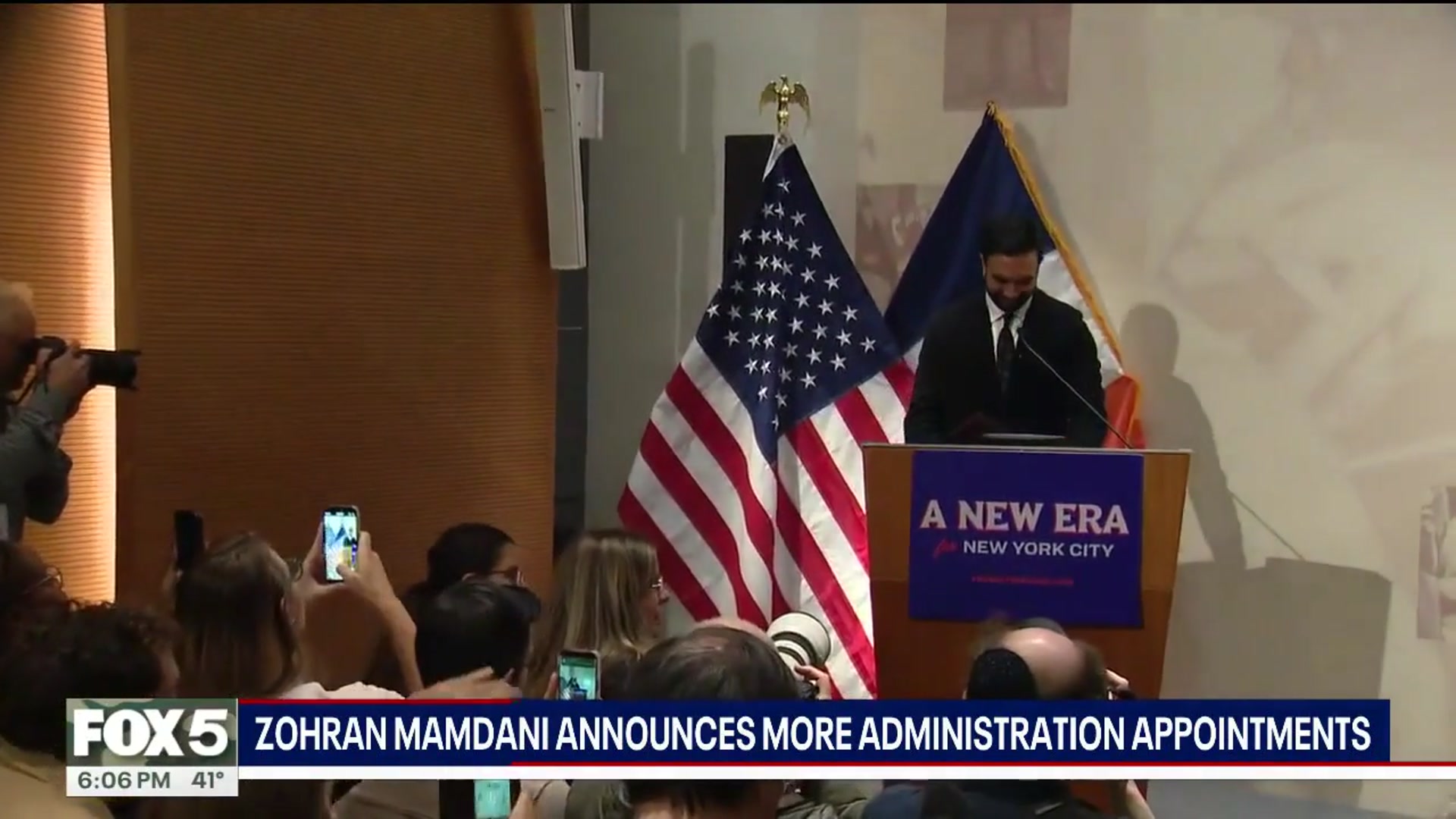 'Video thumbnail for Mayor-elect Zoran Mamdani unveils first key appointments at City Hall'