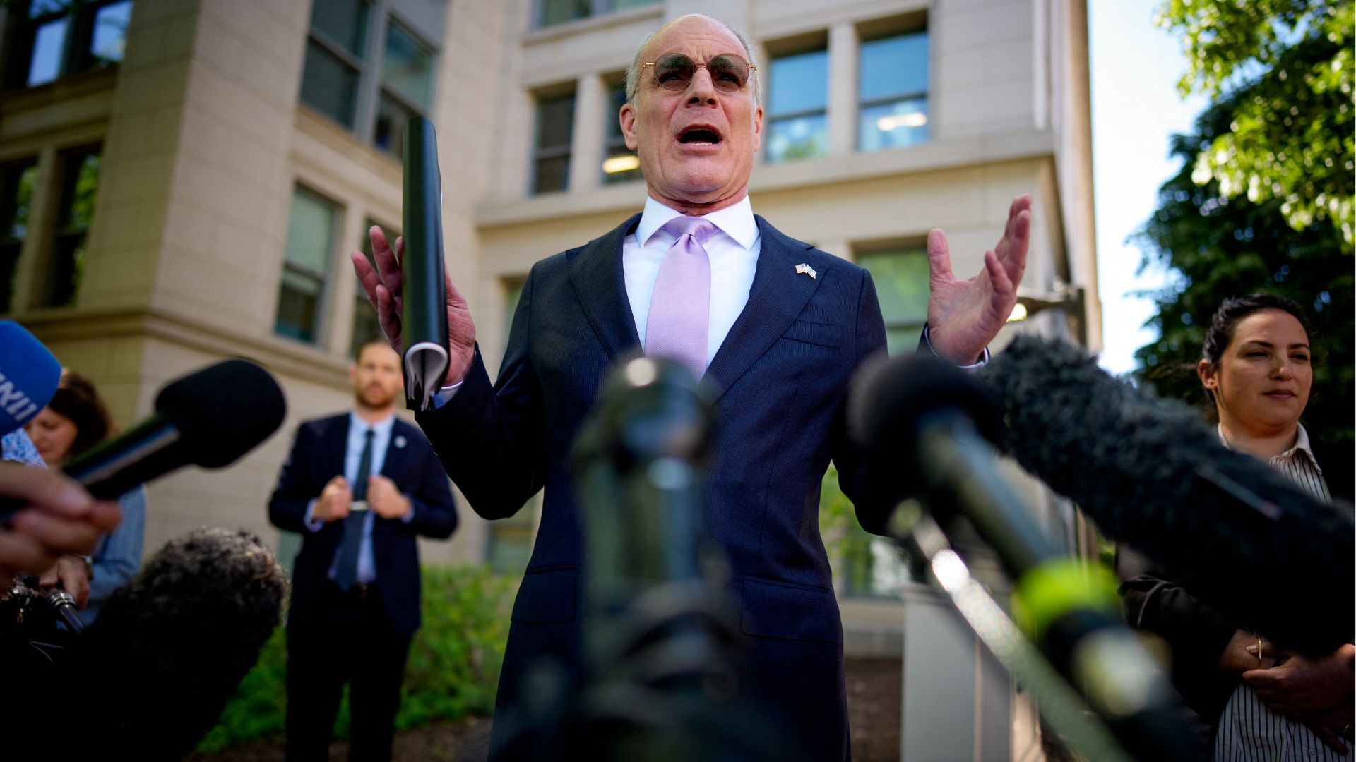 Video thumbnail for First round of direct Lebanon-Israel talks concludes in Washington, DC