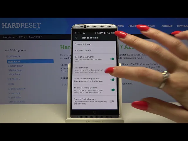 Video thumbnail for How to Turn Off Autocorrection on ZTE Axon 7 A2017 – Activate Autocorrection