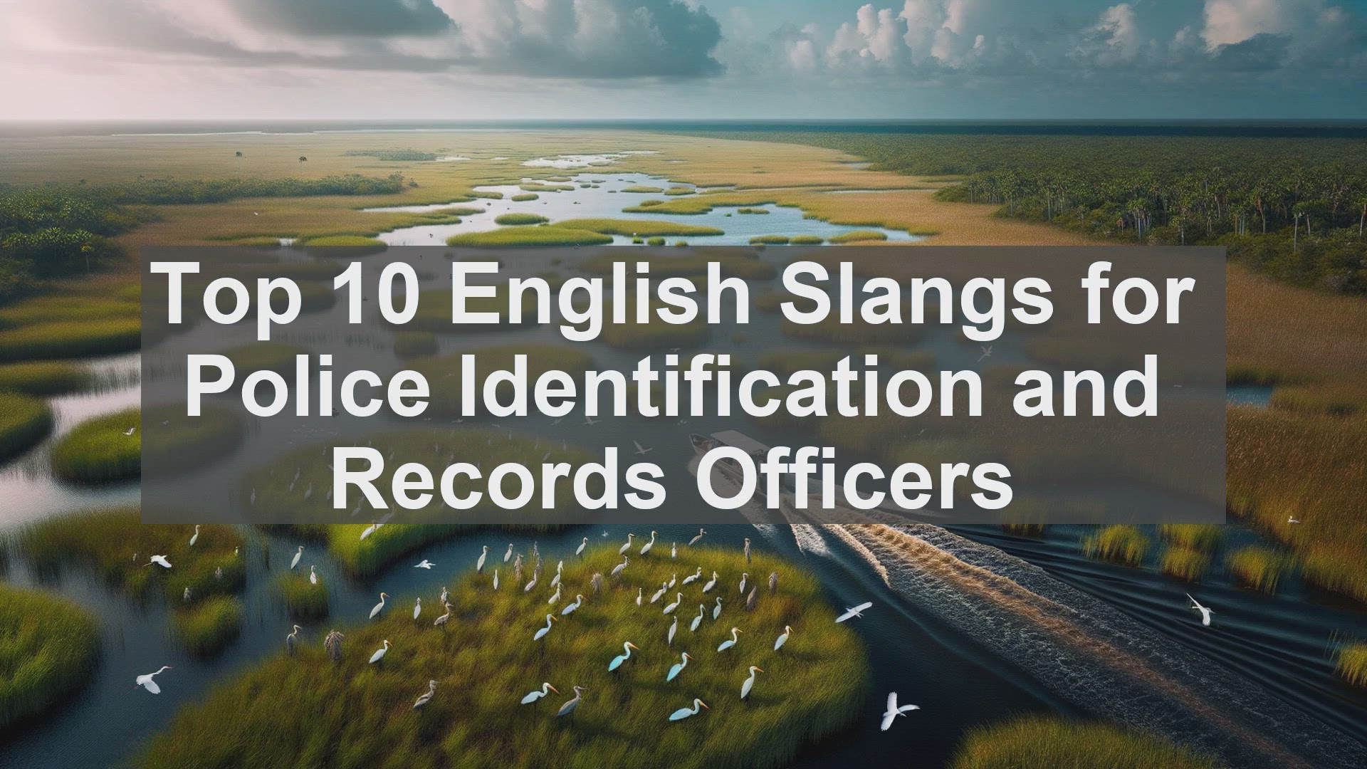 'Video thumbnail for Top 10 English Slangs for Police Identification and Records Officers'