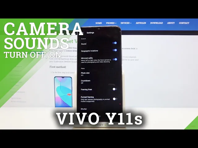 Video thumbnail for How to Turn On/Off Camera Shutter Sound in Vivo Y11s - Personalize Camera Tunes