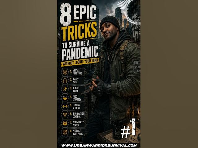 Video thumbnail for 8 Tricks to Survive a Pandemic Without Losing Your Mind #prepper #survivaltips #pandemic