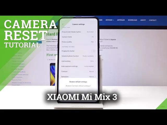 Video thumbnail for How to Reset Camera Settings in XIAOMI Mi Mix 3 - Restore Default Configuration