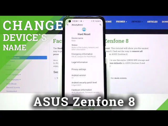 Video thumbnail for How to Change Device Name in ASUS Zenfone 8 – Rename Device