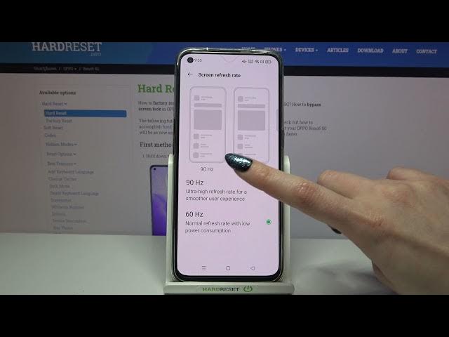 Video thumbnail for How to Change Display Refresh Rate on OPPO Reno5 – Display Adjustment