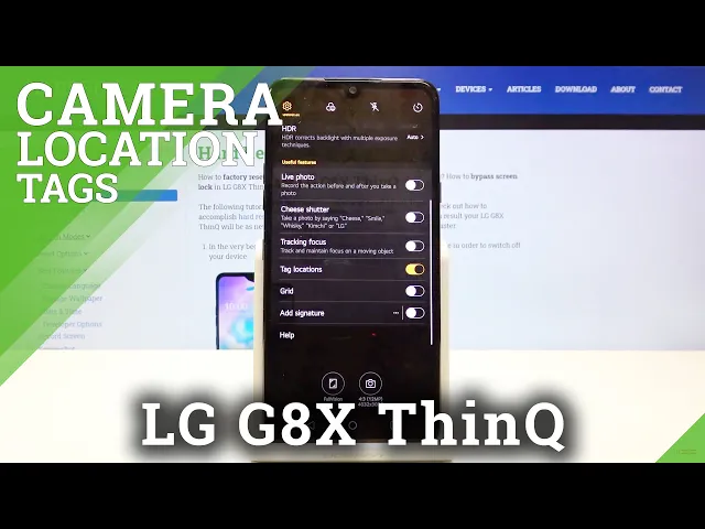 Video thumbnail for How to Turn On and Turn Off Location Tags on LG G8X ThinQ – Camera Advanced Settings