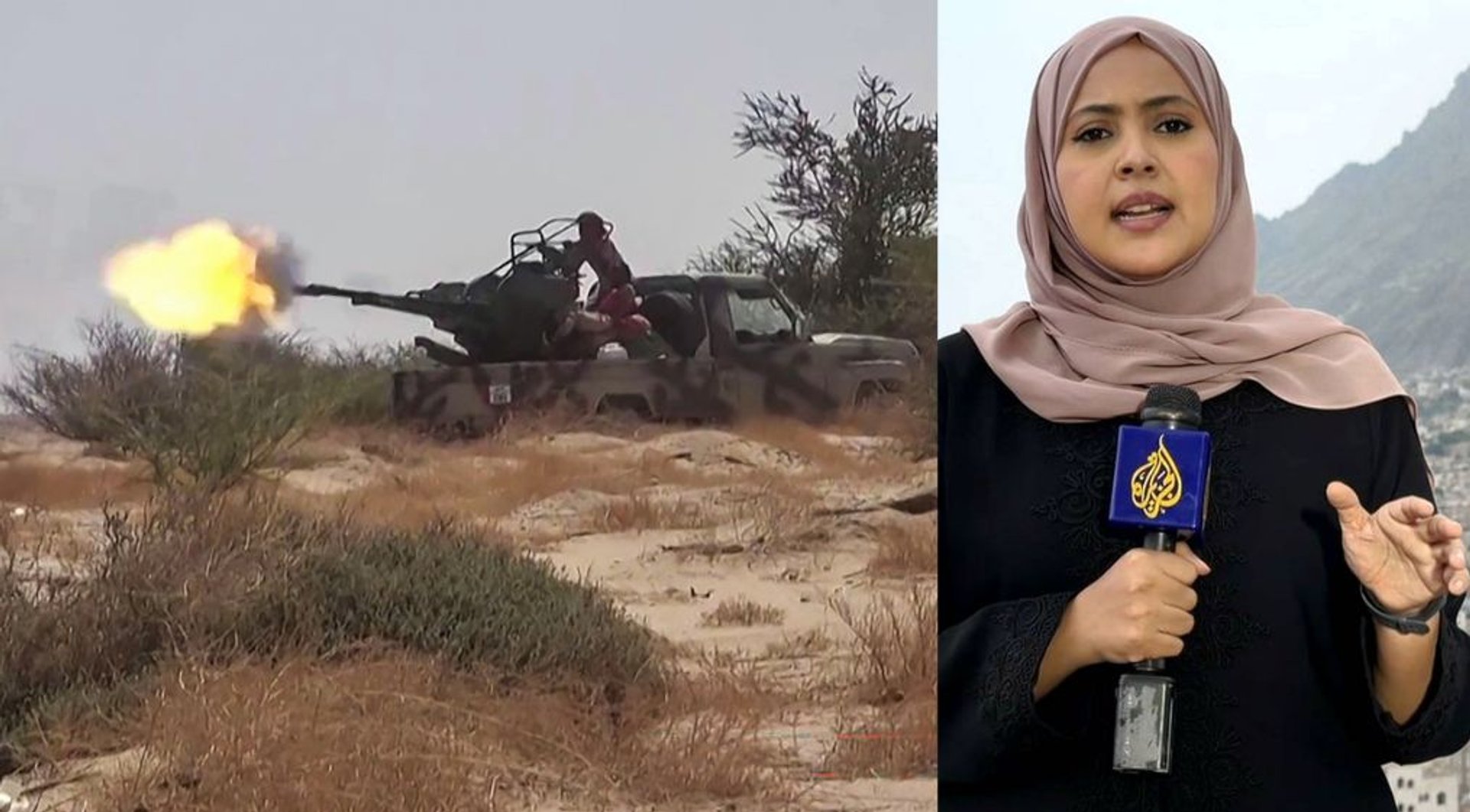 Video thumbnail for Yemen government forces clash with Houthis along strategic western coast