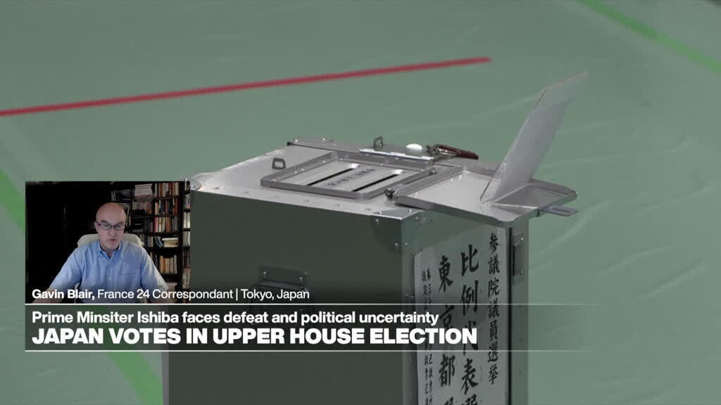 'Video thumbnail for Japan PM faces 'Japanese-first' populist challenge in upper house election'