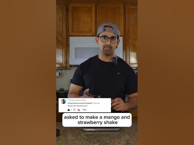 Video thumbnail for Mango & Strawberry with Protein.​⁠​⁠ #shorts