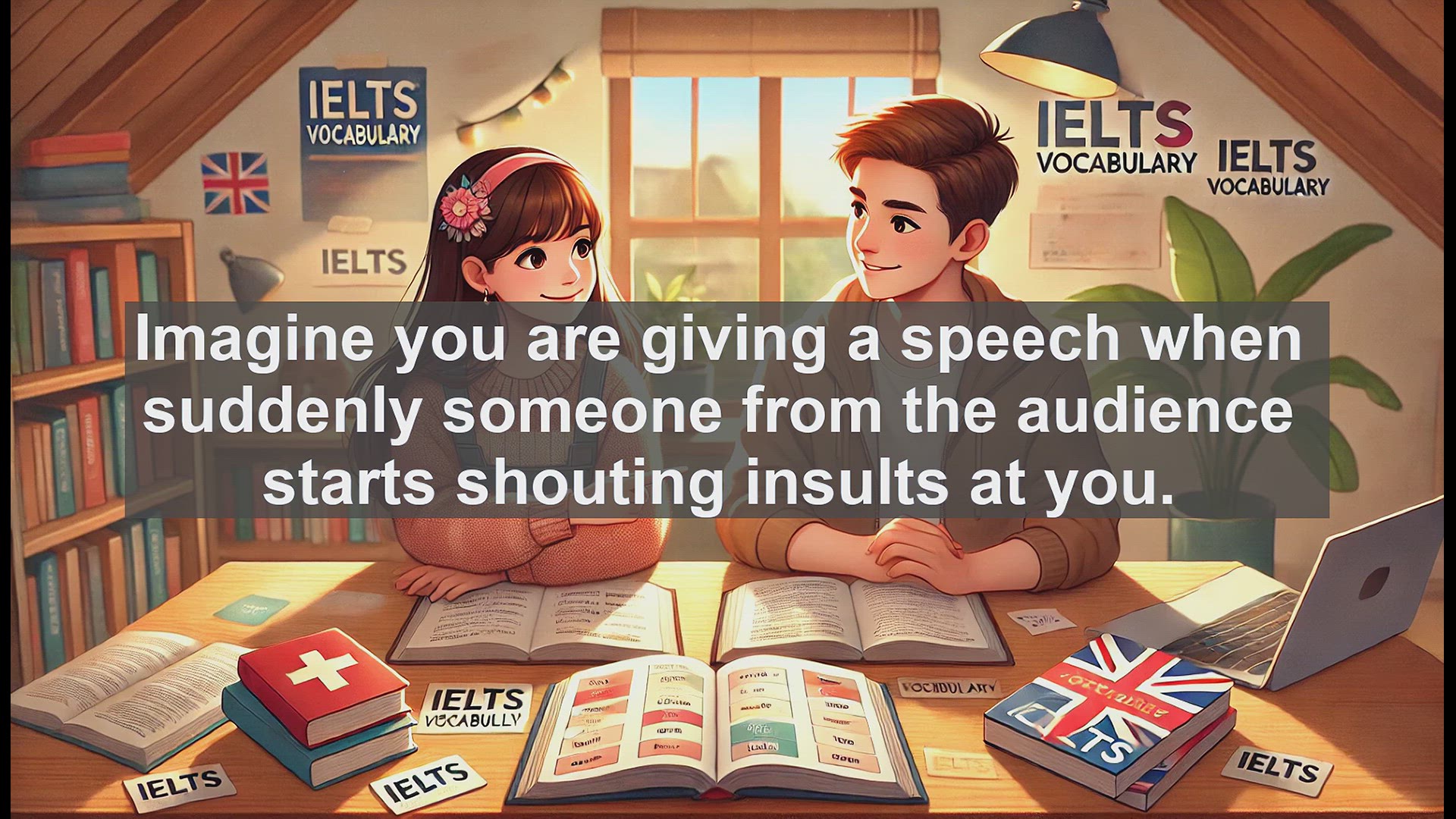 'Video thumbnail for 2000 Must Know IELTS 9.0 Vocabulary - Understanding 'Heckler': Boost Your IELTS Vocabulary'