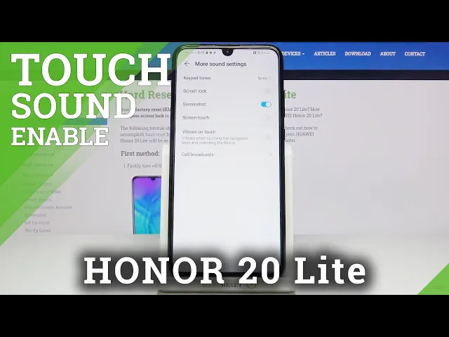 Video thumbnail for How to Enable Screen Touch Sounds on HUAWEI Honor 20 Lite– Turn Off Touch Sounds