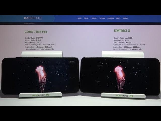 Video thumbnail for Display Comparison of CUBOT R15 Pro x Umidigi X – Compare Screen Quality