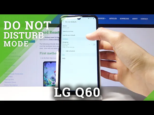 Video thumbnail for How to Enable Do Not Disturb Mode in LG Q60 – DND Settings