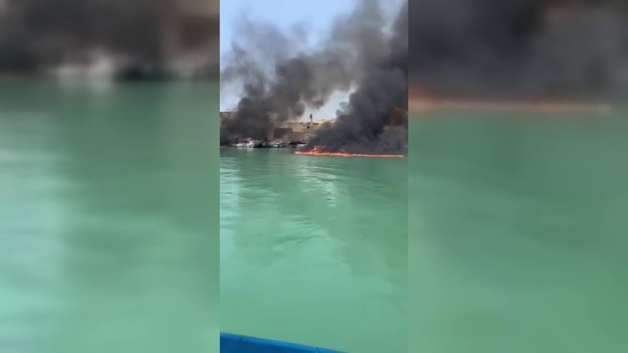 Video thumbnail for Iran: U.S. Strike and Explosion Reported in Southern Iran.