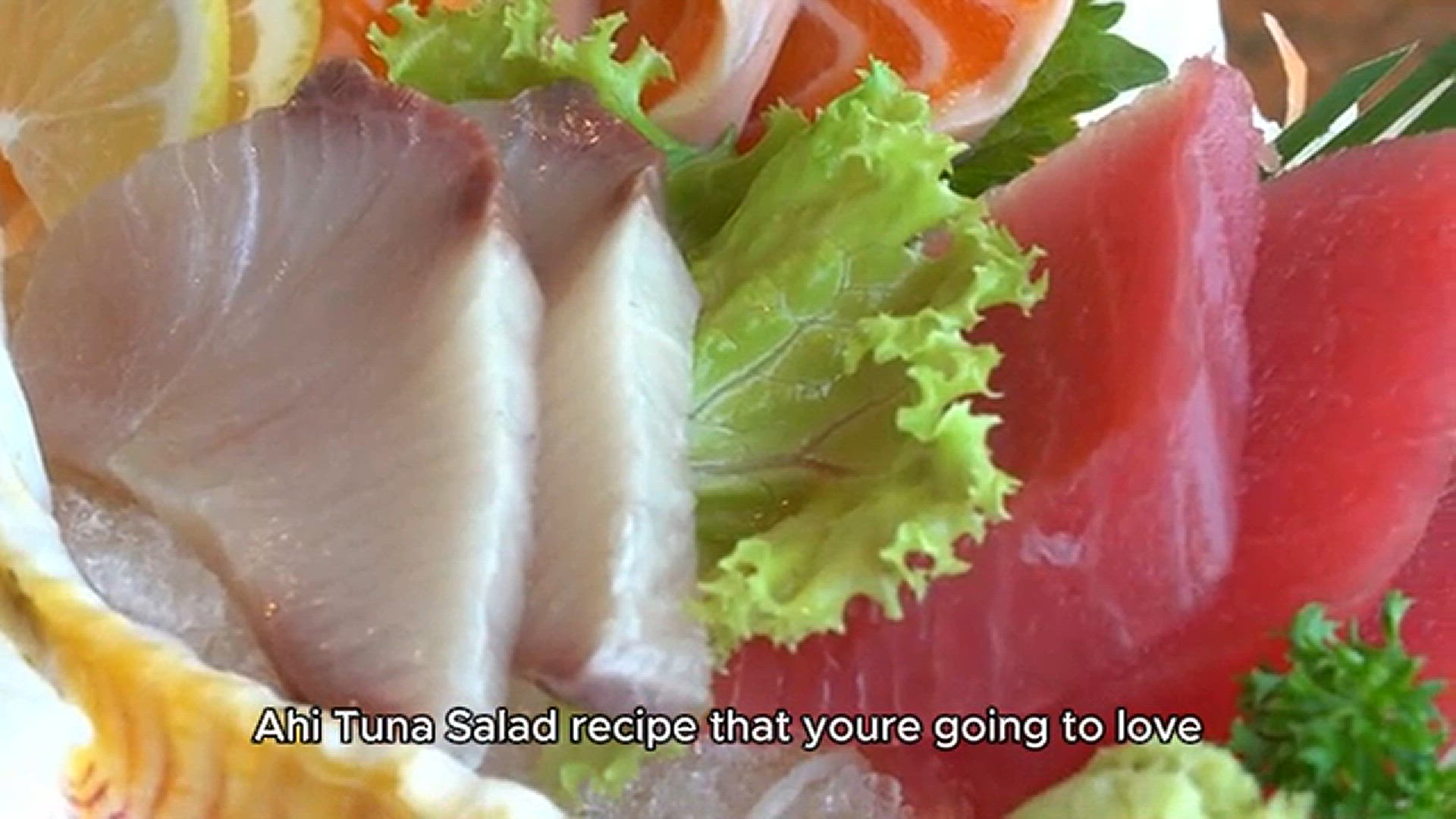 'Video thumbnail for ahi tuna salad recipe'
