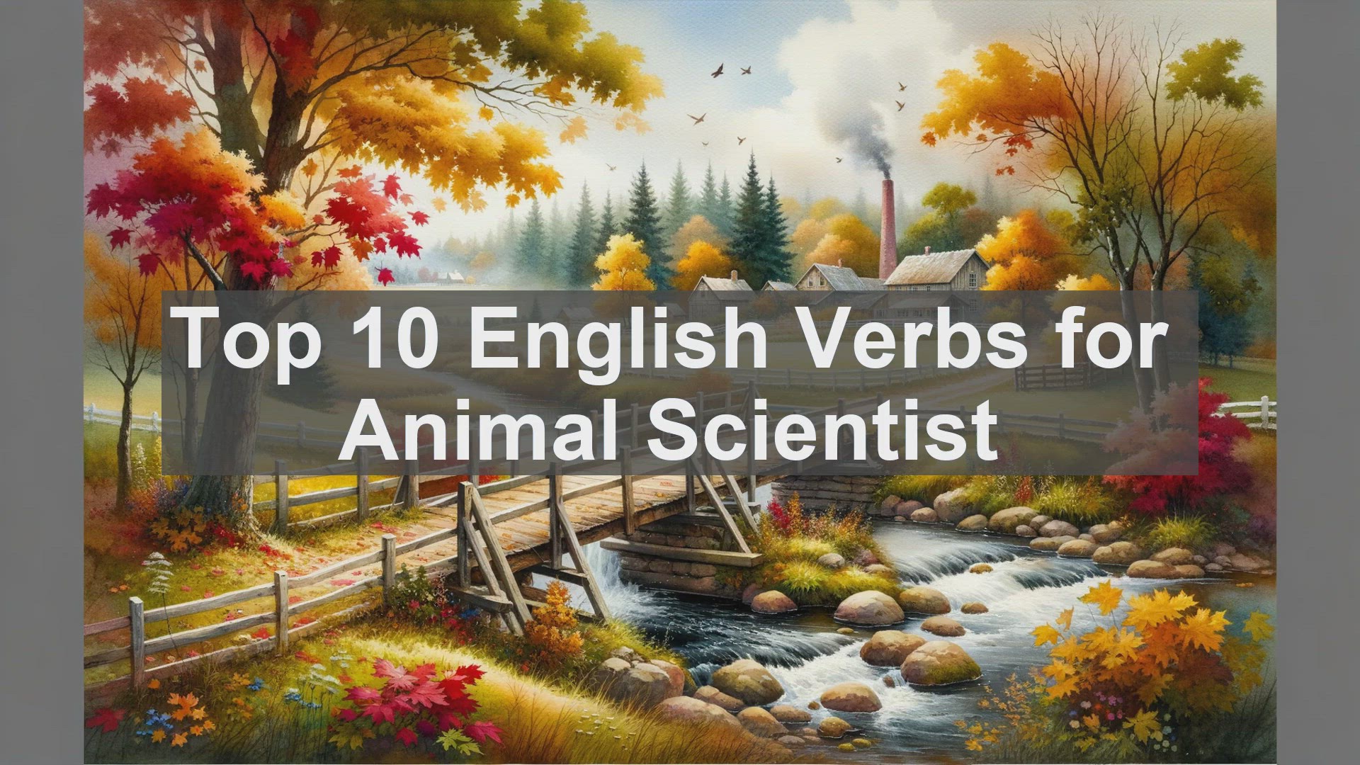 'Video thumbnail for Top 10 English Verbs for Animal Scientist'