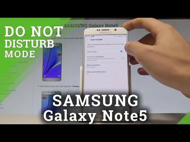 Video thumbnail for How to Enable Do Not Disturb on SAMSUNG Galaxy Note5 - DND Settings |HardReset.Info