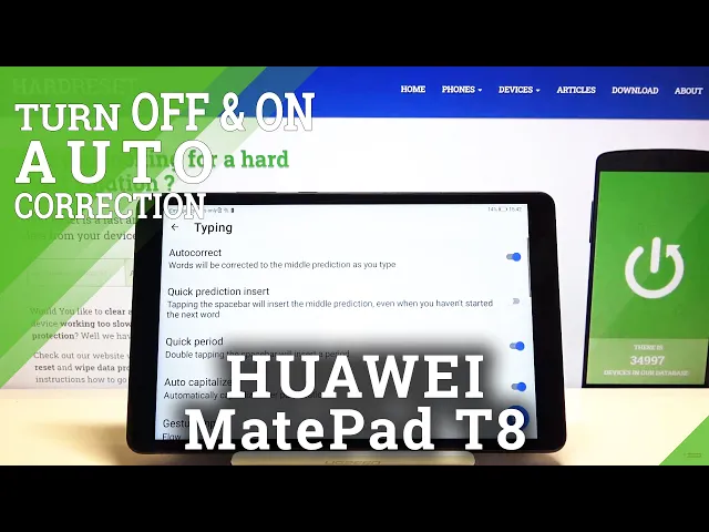Video thumbnail for How to Enter Auto Correction Options in HUAWEI MatePad T8 – Predict Words
