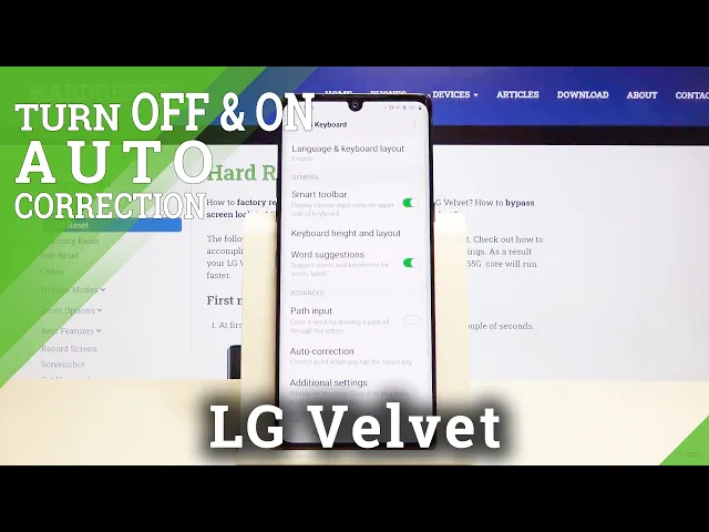 Video thumbnail for How to Activate Auto-Correction in LG Velvet – Keyboard Settings